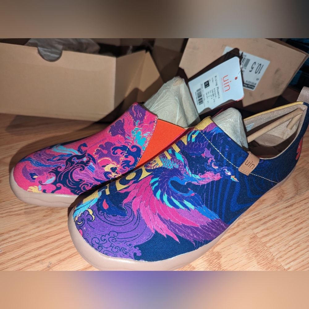 UIN Women's Art Travel Shoes "Rising Phoenix" 10.5